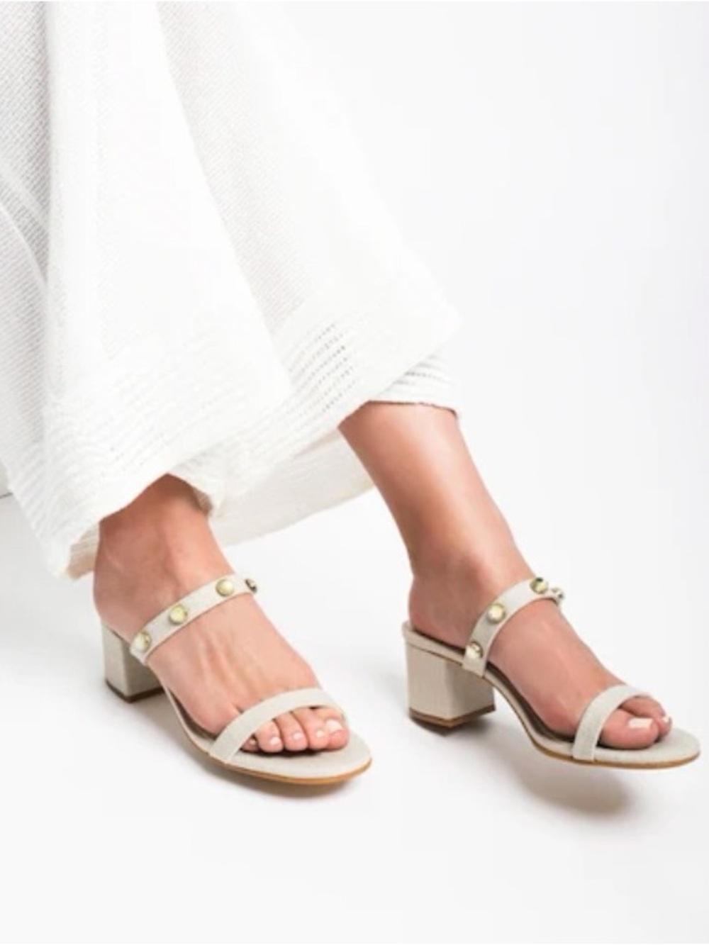 SELENE Prehnite Vegan Linen Mule, 7